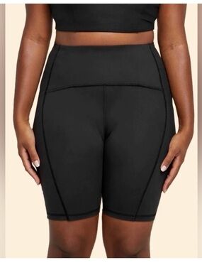 Thinx Black High-Waist period proof Bike Shorts
